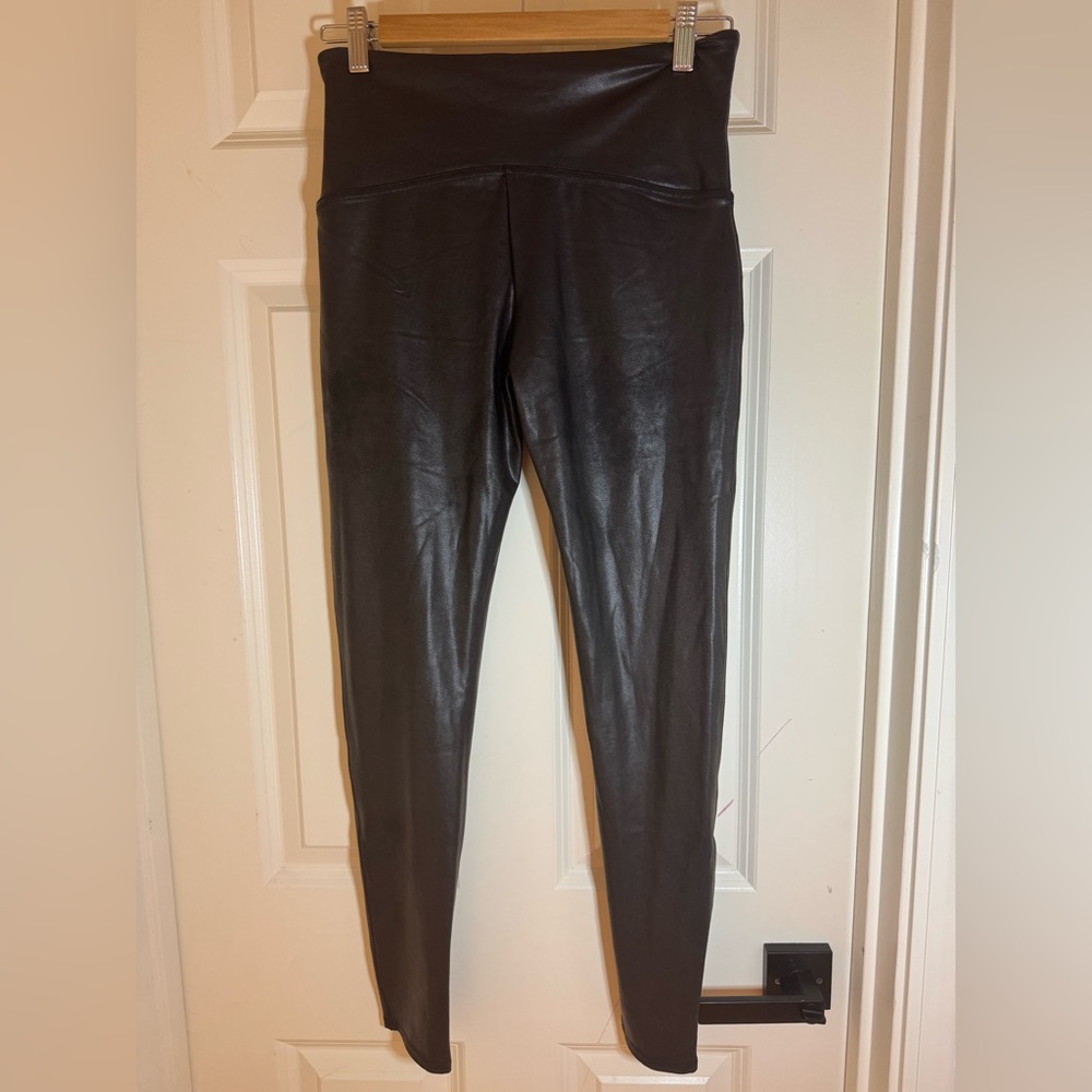 NWT Spanx Faux Leather Leggings, XL - Picture 8 of 9